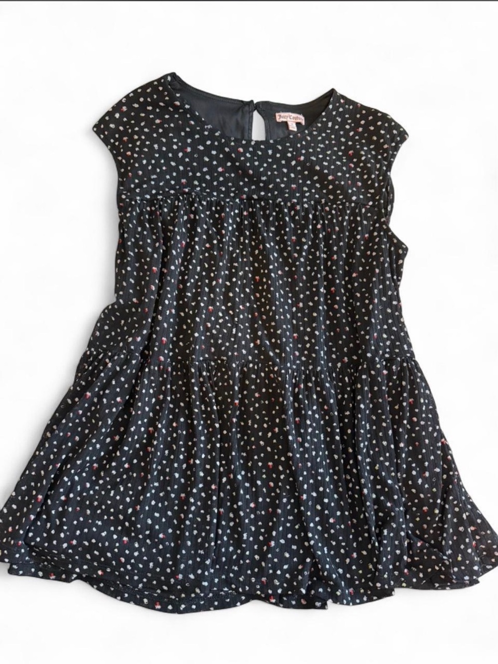 Juicy Couture Spotted Semi Peplum Tank Top